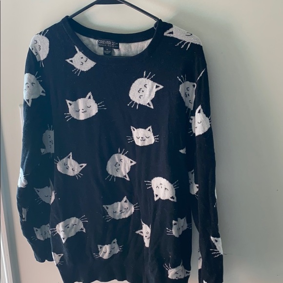 Forever 21 Sweaters - Size xl Forever 21 cat sweater
